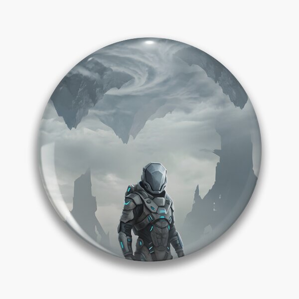 Item preview, Stellar Isolation Futuristic Sci-Fi Explorer Poster designed and sold by AbstractAuraArt.