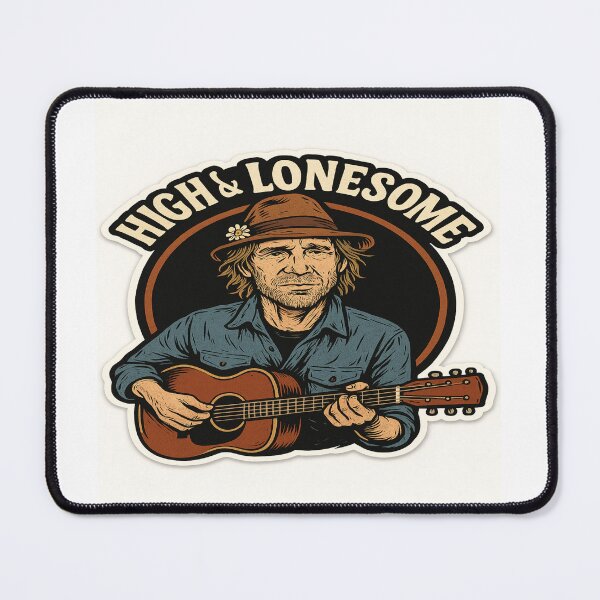 Item preview, High & Lonesome – Todd Snider Dark Folk Sticker designed and sold by Gurjeetpixelart.