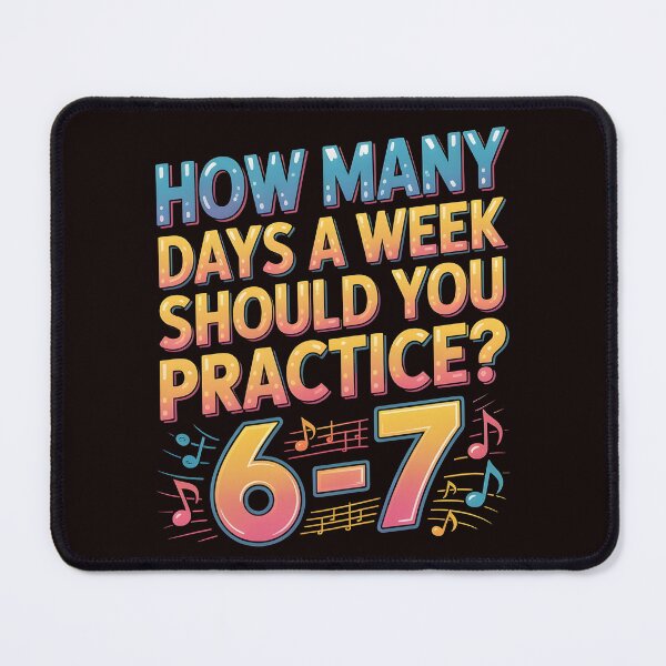 Item preview, Musician Practice Joke – How Many Days a Week Should You Practice designed and sold by Redgiant87x.