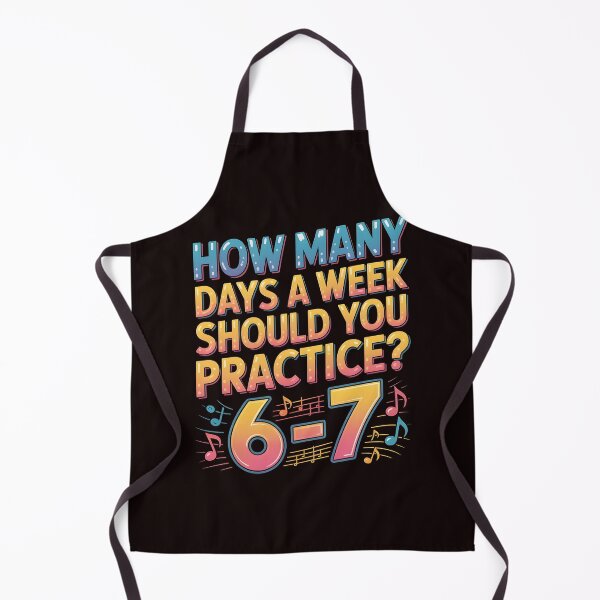 Item preview, Musician Practice Joke – How Many Days a Week Should You Practice designed and sold by Redgiant87x.