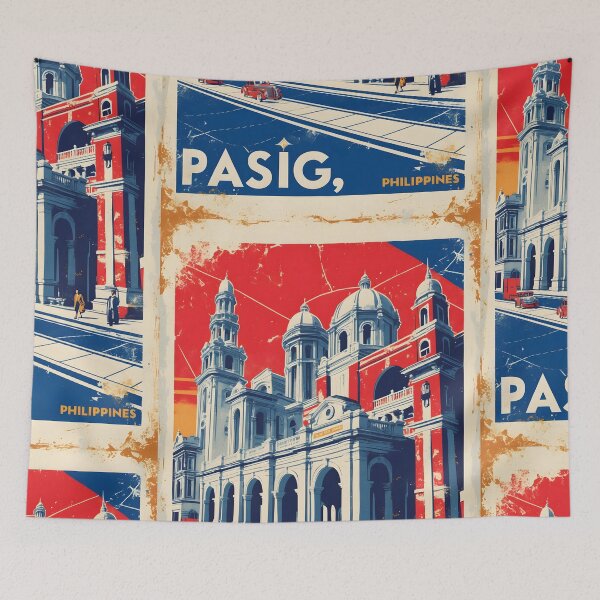 Item preview, Pasig Philippines 1950s Retro Poster Tourism designed and sold by TravelersGems.
