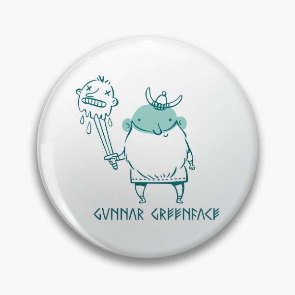 Item preview, Gunnar Greenface Viking Humorous Illustration Art designed and sold by monikko.