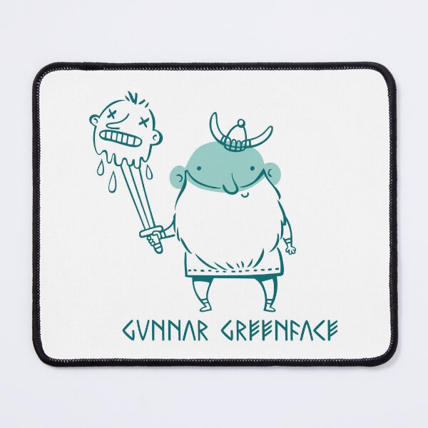 Item preview, Gunnar Greenface Viking Humorous Illustration Art designed and sold by monikko.