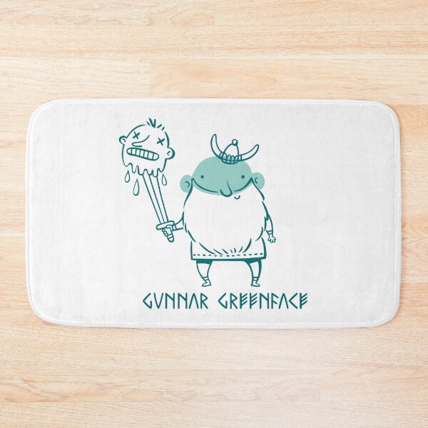 Item preview, Gunnar Greenface Viking Humorous Illustration Art designed and sold by monikko.