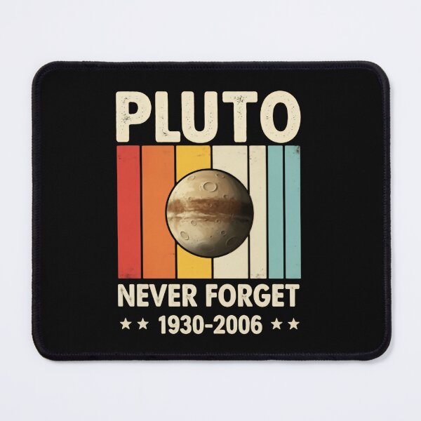 Item preview, Pluto Never Forget Retro Space Honor designed and sold by SkeletonsDanger.
