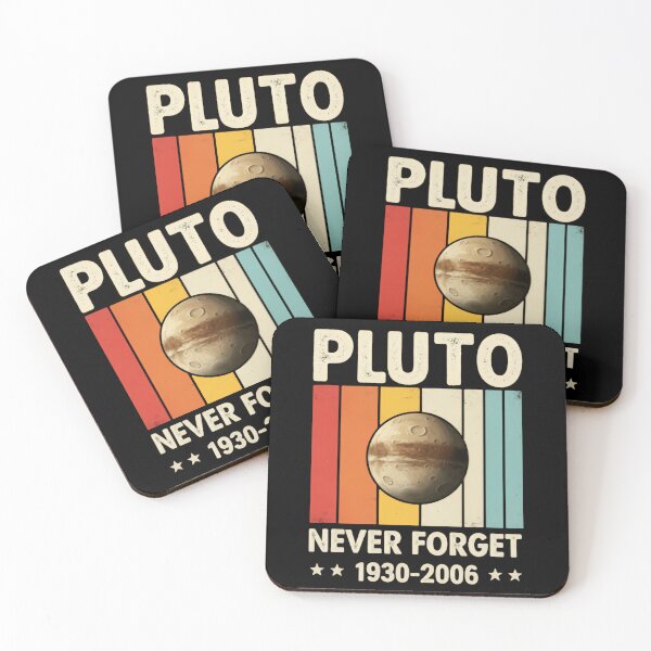 Item preview, Pluto Never Forget Retro Space Honor designed and sold by SkeletonsDanger.