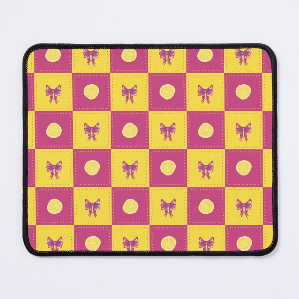 Item preview, Pink Lemon Bow Plaid pattern designed and sold by rainyhst.
