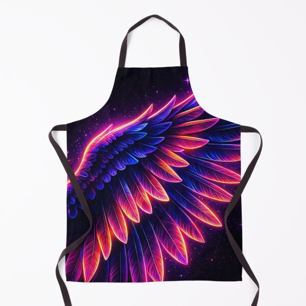 Item preview, Neon Eagle Wings – Glowing Cyber Vaporwave Bird Art designed and sold by GolabMagic.