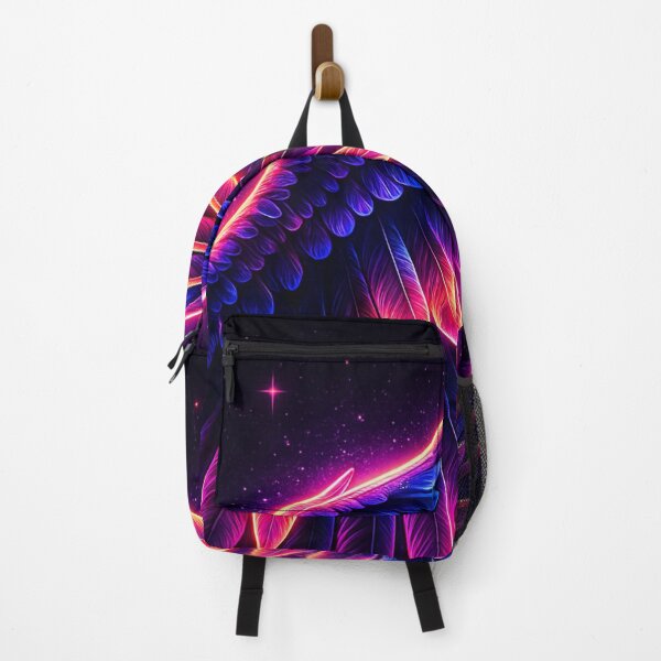 Item preview, Neon Eagle Wings – Glowing Cyber Vaporwave Bird Art designed and sold by GolabMagic.