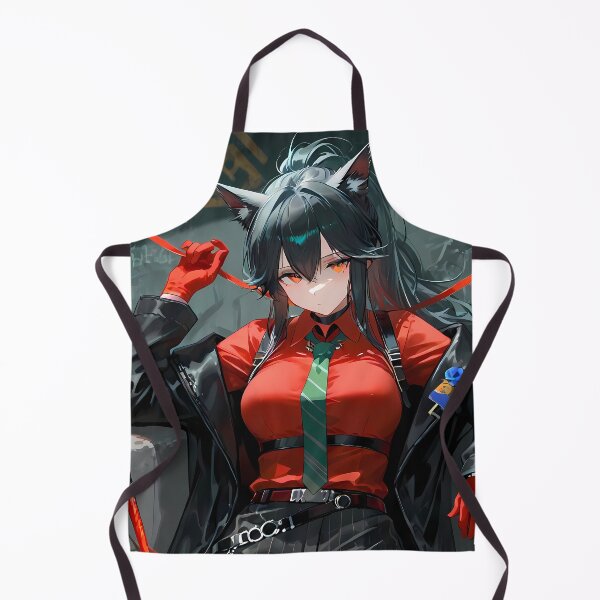 Item preview, Prelude Texas Arknights Game Girl Black Outfit Red Ribbon Mood designed and sold by thedarvills.