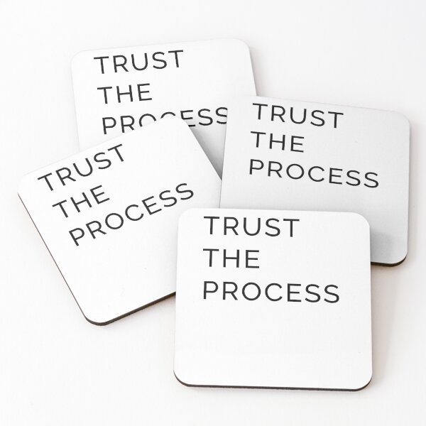 Item preview, Trust the Process – Minimalist Affirmation Typography designed and sold by Roguetees5150.