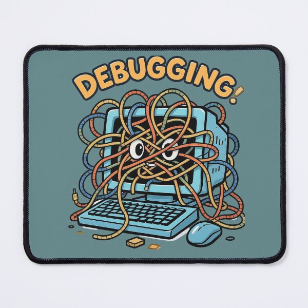 Item preview, Debugging Life — Funny IT Cartoon Computer, Humorous Programmer Design designed and sold by HappySproutArt.