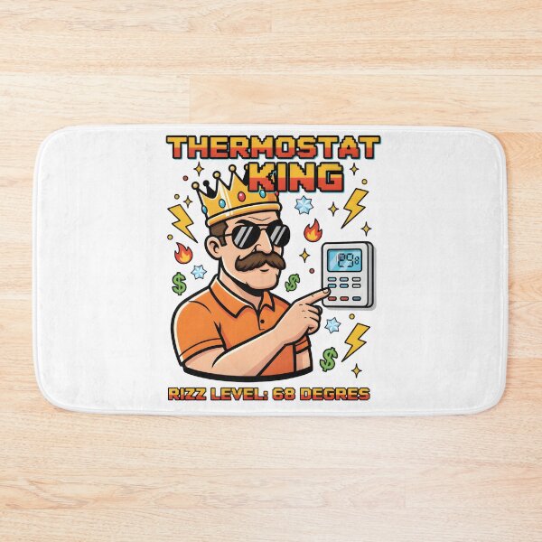 Item preview, Thermostat King: Legendary Dad Meme Art designed and sold by AnnDesignStudio.