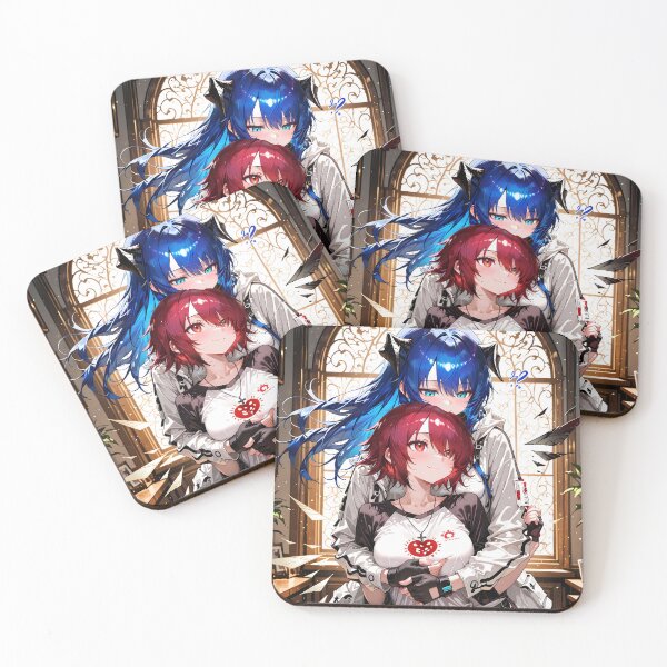 Item preview, Exusiai Arknights Prelude To Dawn Angel Hug Warm Moment designed and sold by thedarvills.