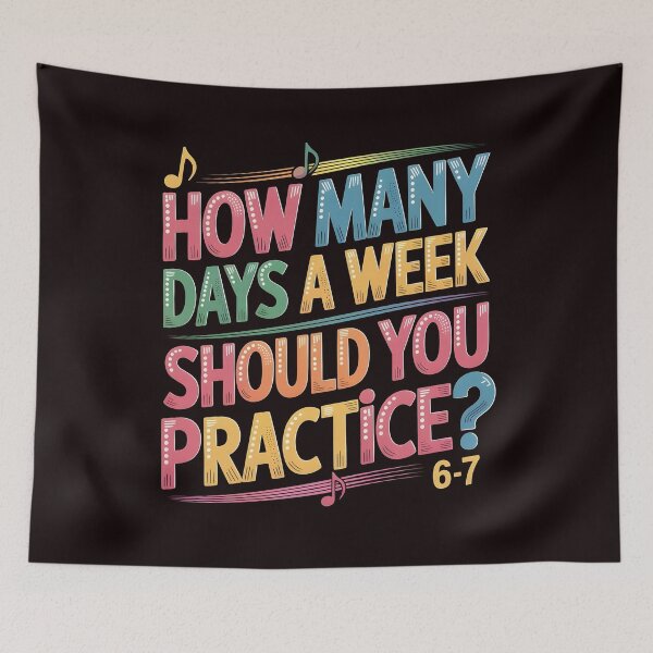 Item preview, Music Teacher Practice Joke – How Many Days a Week Should You Practice designed and sold by Redgiant87x.