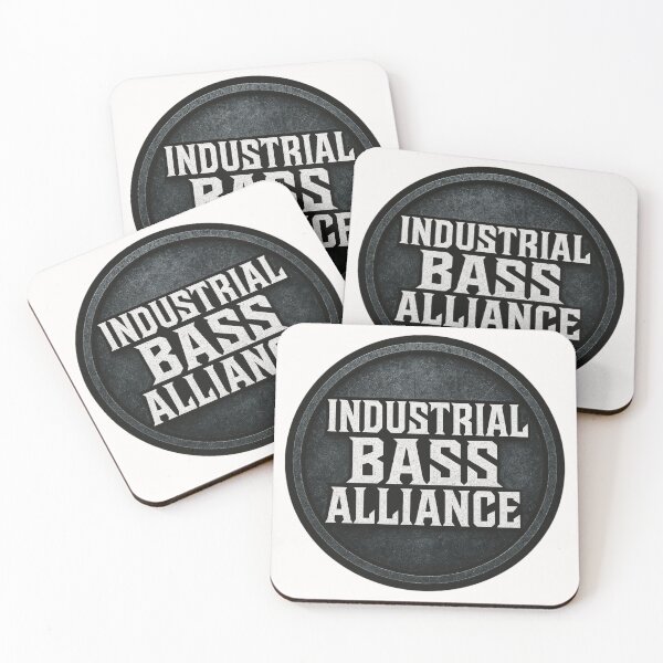 Item preview, Industrial Bass Alliance Logo – Heavy Bass Music Sticker Design designed and sold by |TRSSHOP|.