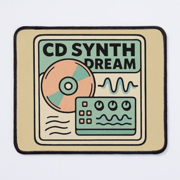 Item preview, CD Synth Dream Retro Synthwave Sticker – Electronic Music Graphic designed and sold by |TRSSHOP|.