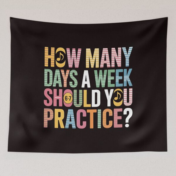 Item preview, How Many Days a Week Should You Practice - Hilarious Music Teacher Gift designed and sold by Redgiant87x.