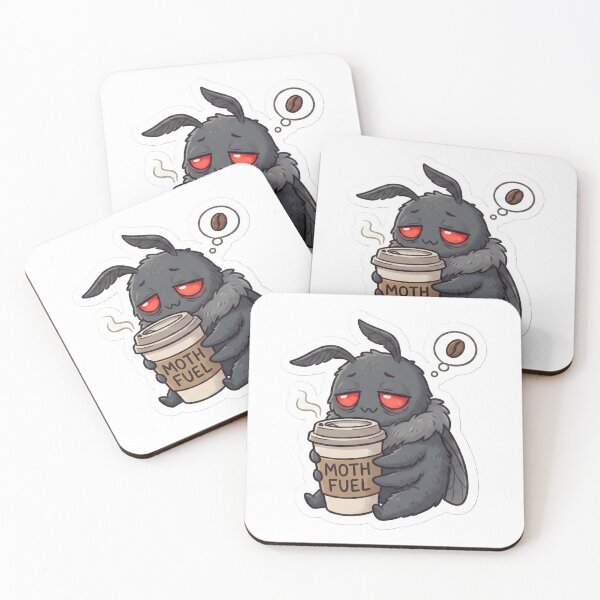 Item preview, Cute Sleepy Mothman Needs Coffee Spooky designed and sold by StickyGuys.