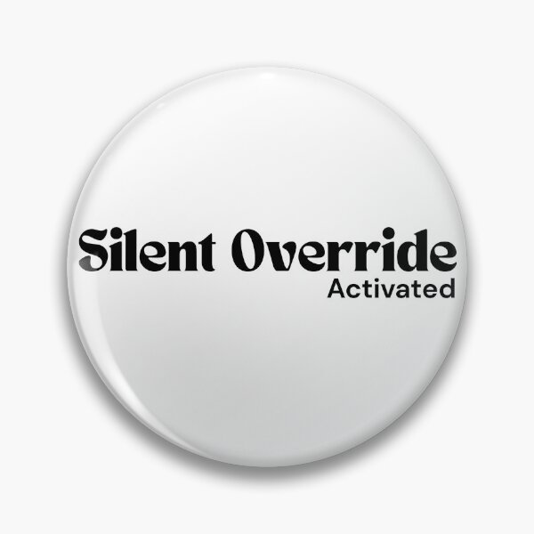 Item preview, Silent Override Activated – Minimalist Text Design | Dark Humor Quote | RETL Style designed and sold by RETL.