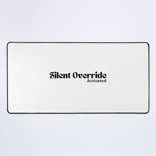 Item preview, Silent Override Activated – Minimalist Text Design | Dark Humor Quote | RETL Style designed and sold by RETL.