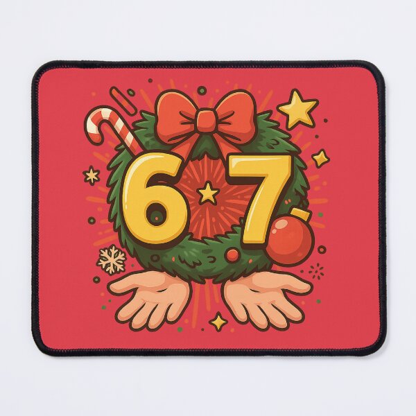 Item preview, Kawaii 6-7 Meme Pop-Art – 67 Holiday Edition designed and sold by GirlyPopped.