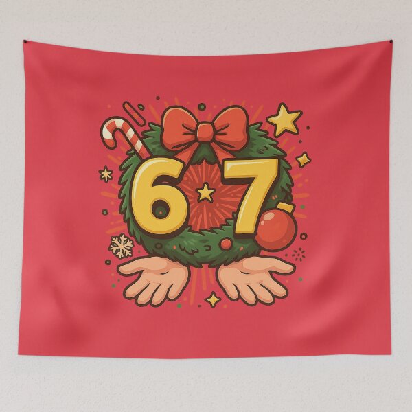 Item preview, Kawaii 6-7 Meme Pop-Art – 67 Holiday Edition designed and sold by GirlyPopped.