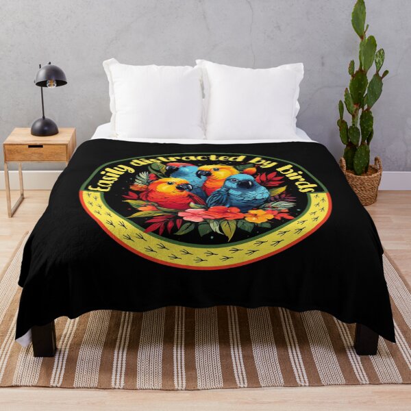 Item preview, Easily distracted by birds - parrot illustration designed and sold by Eyesome.