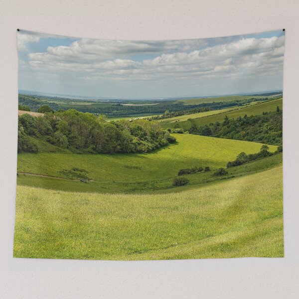 Item preview, The Valley Below - looking west along the South Downs designed and sold by HazyApplePhoto.