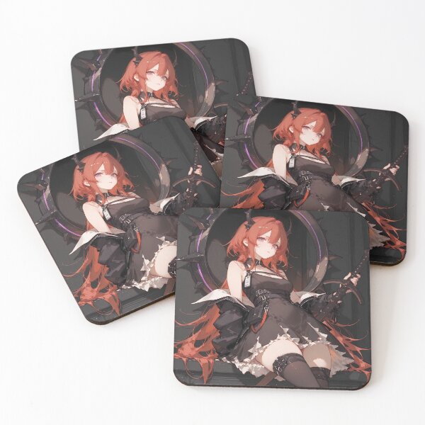 Item preview, Prelude Surtr Arknights Gothic Warrior Black Outfit Anime Girl designed and sold by thedarvills.