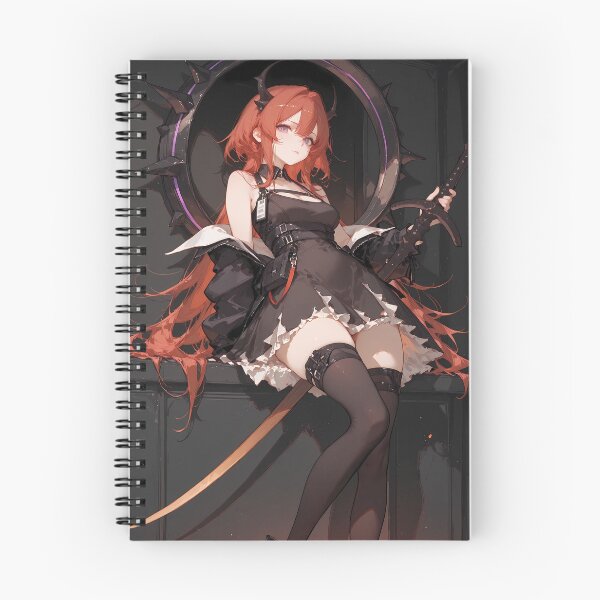 Item preview, Prelude Surtr Arknights Gothic Warrior Black Outfit Anime Girl designed and sold by thedarvills.