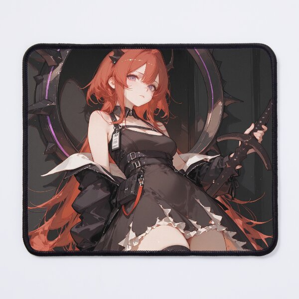 Item preview, Prelude Surtr Arknights Gothic Warrior Black Outfit Anime Girl designed and sold by thedarvills.