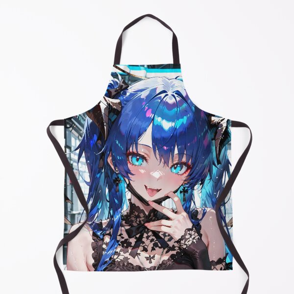 Item preview, Prelude Mostima Arknights Black Lace Dress Blue Hair Angelic Girl designed and sold by thedarvills.