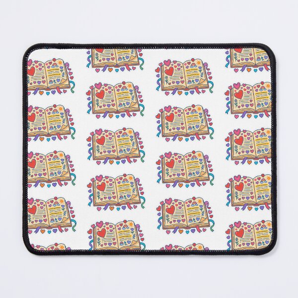 Item preview, Open schoolbook illustration with heart and rainbow elements, suitable for background, AI generated designed and sold by dvoevnore.