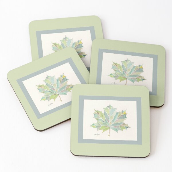 Item preview, Maple Leaf - watercolor illustration designed and sold by Annie Mason Art.