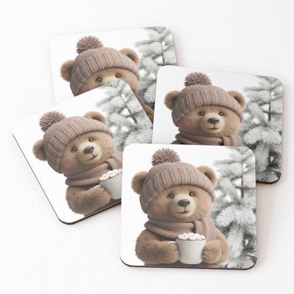 Item preview, Hygge Winter Bear - Sweet Cocoa Lover designed and sold by designwiss.