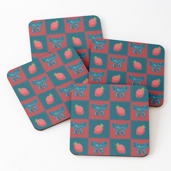 Item preview, Strawberry Ribbon Plaid- christmas and new year pattern designed and sold by rainyhst.