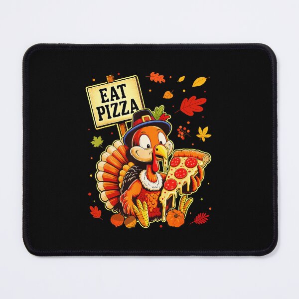 Item preview, Funny Turkey Eat Pizza Thanksgiving designed and sold by JEFDodsonArt.