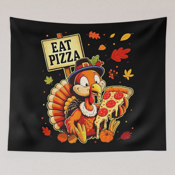 Item preview, Funny Turkey Eat Pizza Thanksgiving  designed and sold by JEFDodsonArt.