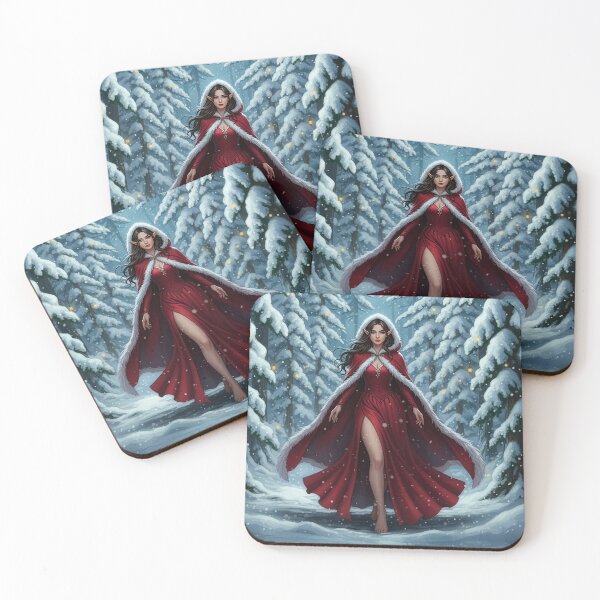 Item preview, Christmas Elf in Snowy Winter Forest designed and sold by FairyJournal.