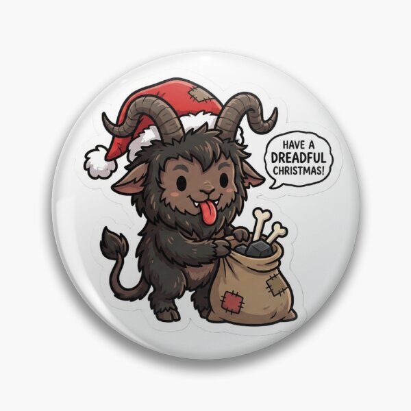 Item preview, Cute Krampus "Have a Dreadful Christmas" Spooky Holiday designed and sold by StickyGuys.
