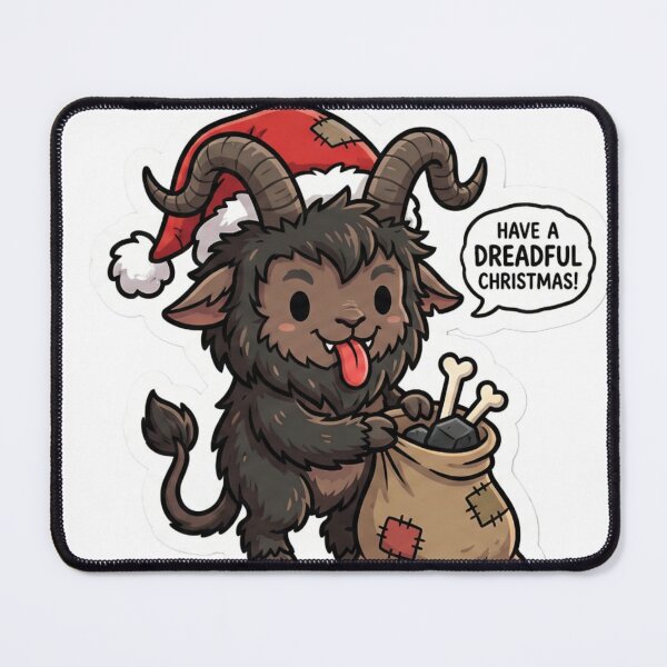 Item preview, Cute Krampus "Have a Dreadful Christmas" Spooky Holiday designed and sold by StickyGuys.