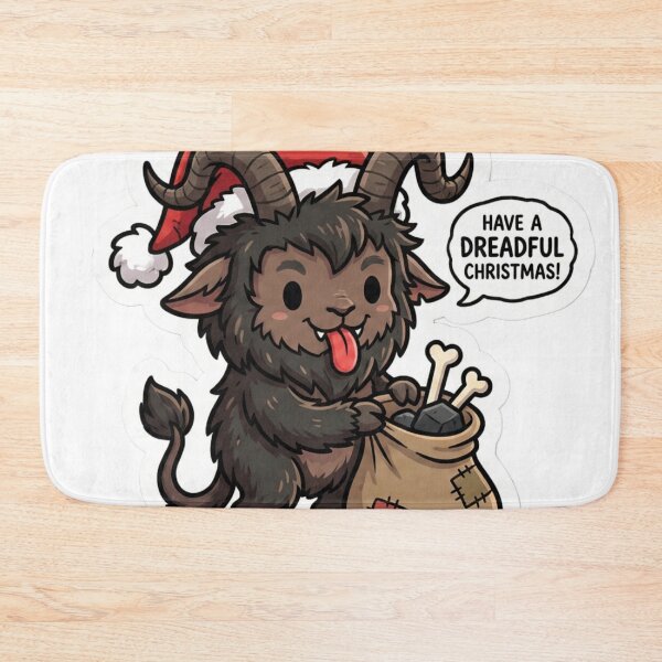 Item preview, Cute Krampus "Have a Dreadful Christmas" Spooky Holiday designed and sold by StickyGuys.
