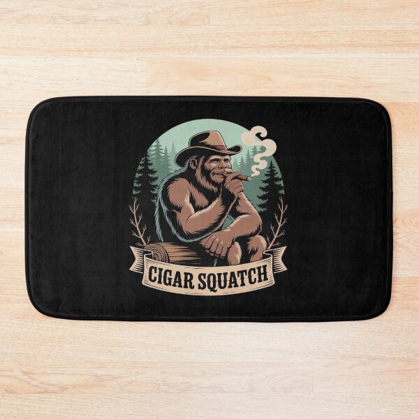 Item preview, Cigar Smoking Bigfoot Sasquatch Cigar Squatch designed and sold by THagBlue.