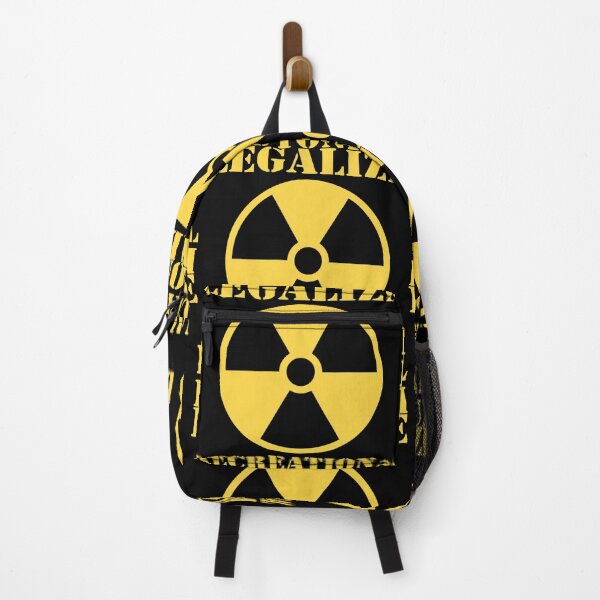 Item preview, Funny Nerdy Legalize Recreational Plutonium Radioactive Science Teacher Yellow Text designed and sold by MathWare MathClips.