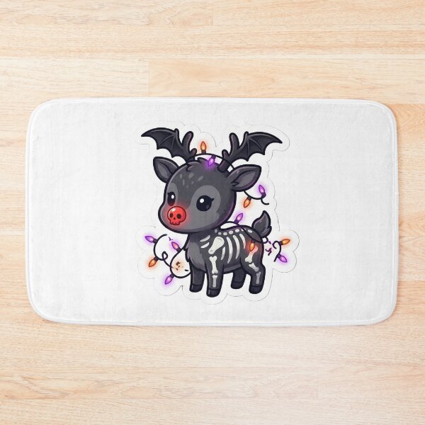 Item preview, Cute Spooky Rudolph with Glowing Red Skull Nose Creepma designed and sold by StickyGuys.