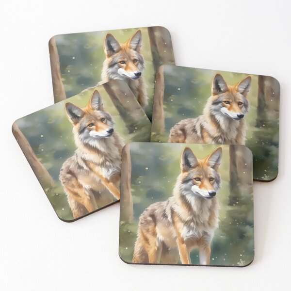 Item preview, Coyote in Forest designed and sold by CalmnessbyChoice.