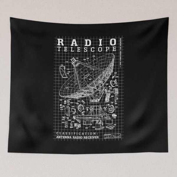 Item preview, Astronomy Radio Telescope Astronomer Astronomers Diagram designed and sold by GrandeDuc.