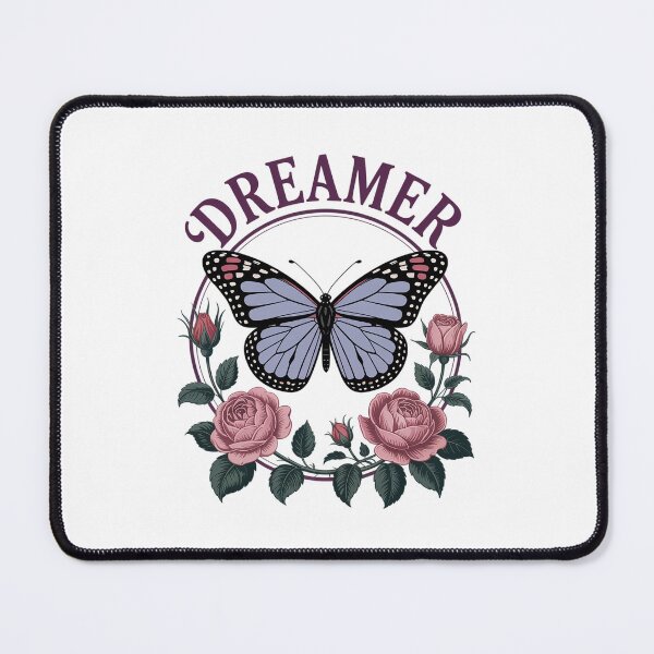 Item preview, Dreamer Butterfly Graphic Tee Floral Butterfly Tee designed and sold by RayArmstrong.