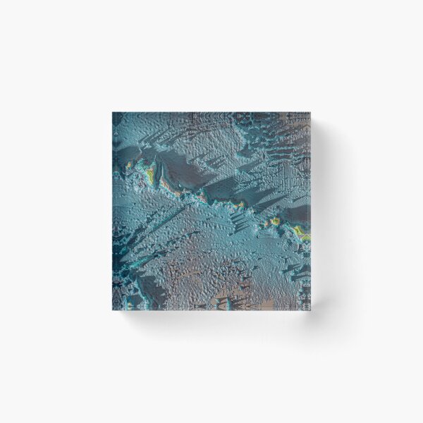 Item preview, Hawaii - Abstract 3D Topographic View Extreme Volcanic Relief designed and sold by Keltoi-art.